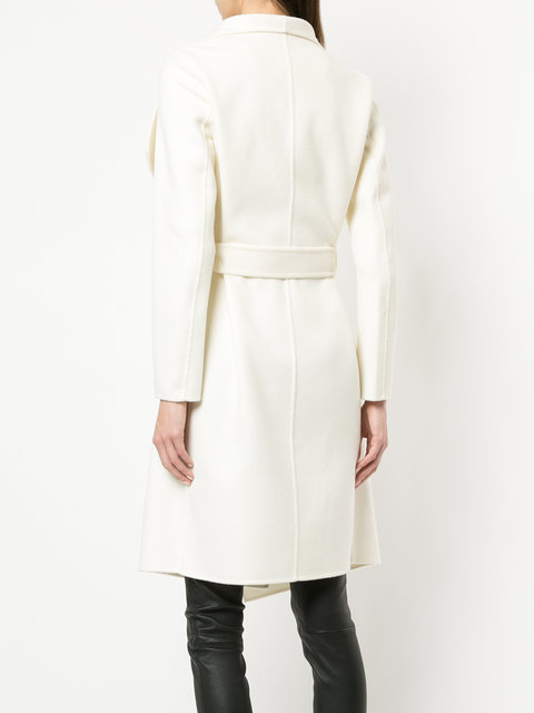 Line the shop label white coat