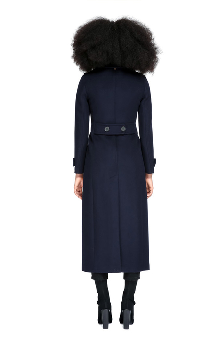 Meghan Markle's Mackage Elodie Coat in Navy blue