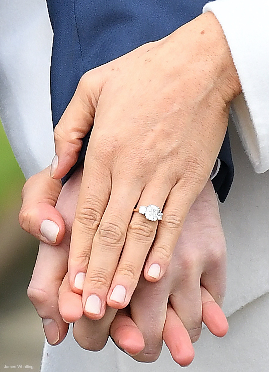 Meghan Markle's Engagement Ring at the engagement announcement photocall