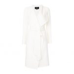 Line The Label Meghan Coat (previously called the Mara Coat) in white. Worn by Meghan Markle for her engagement annoucement photo