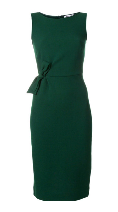 Meghan Markle's green dress from the engagement annoucement and interview. IT is by PAROSH