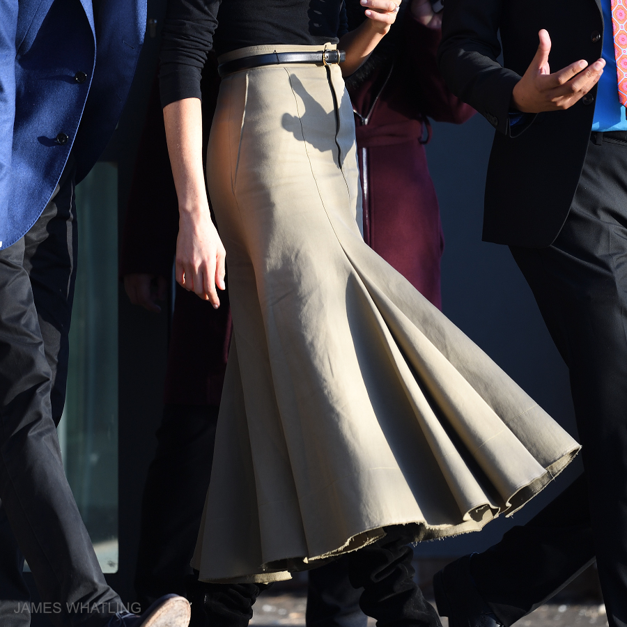 Meghan Markle's Joseph skirt in Nottingham