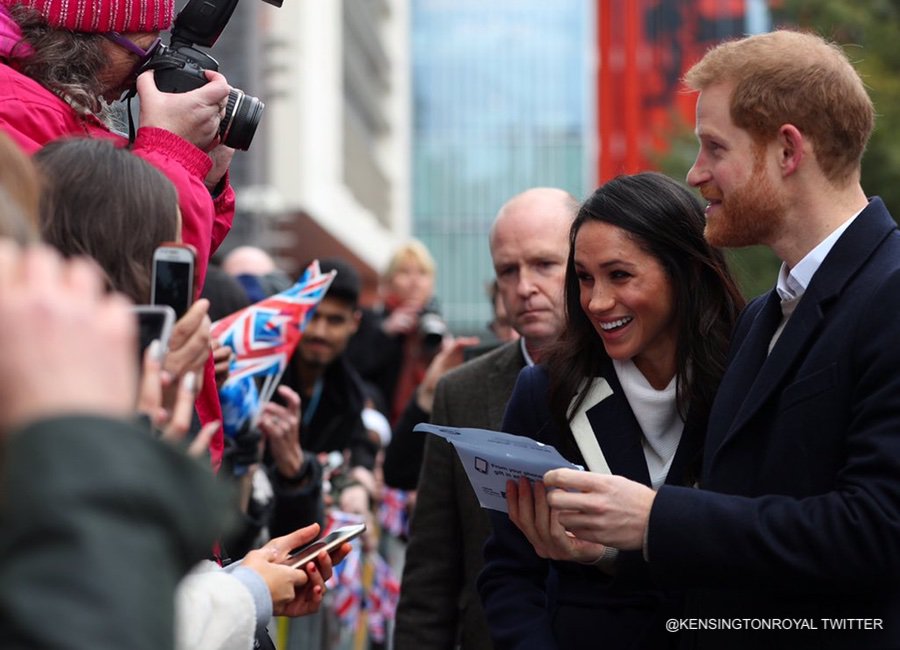 Meghan and Harry in Birmingham