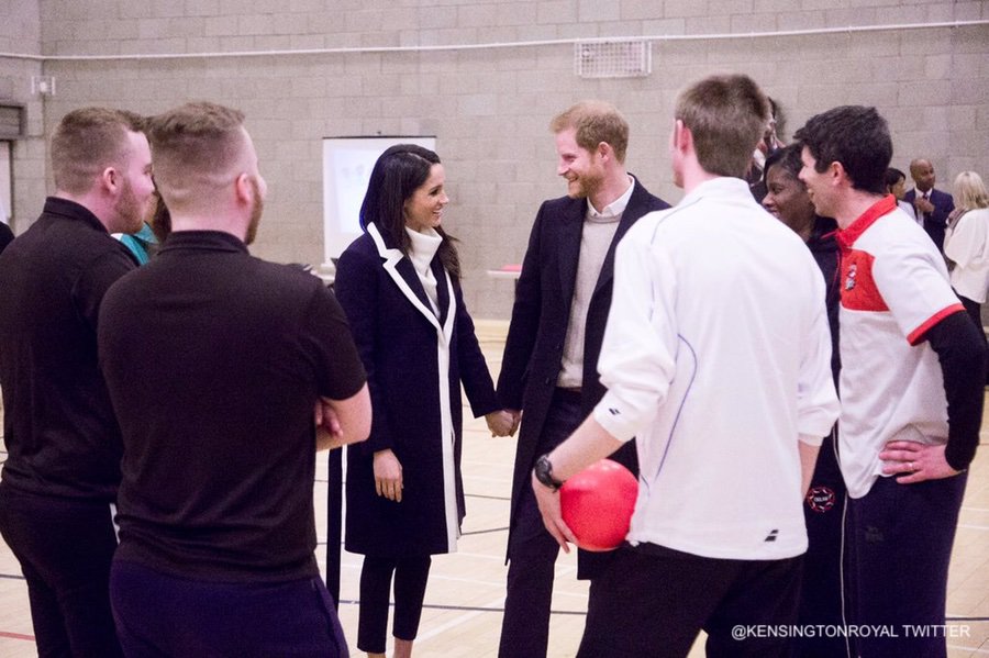 Meghan and Harry at Coach Core Birmingham