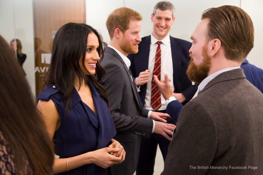 Meghan Markle meeting with delegates at the Royal Foundation Forum