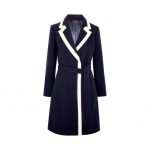 J Crew Two Tone Blue and White Wool Coat worn by Meghan Markle