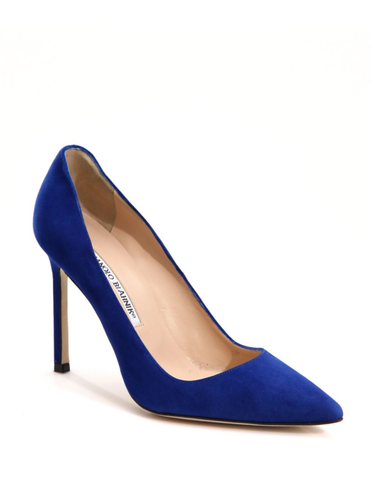 Manolo Blahnik BB pumps in blue