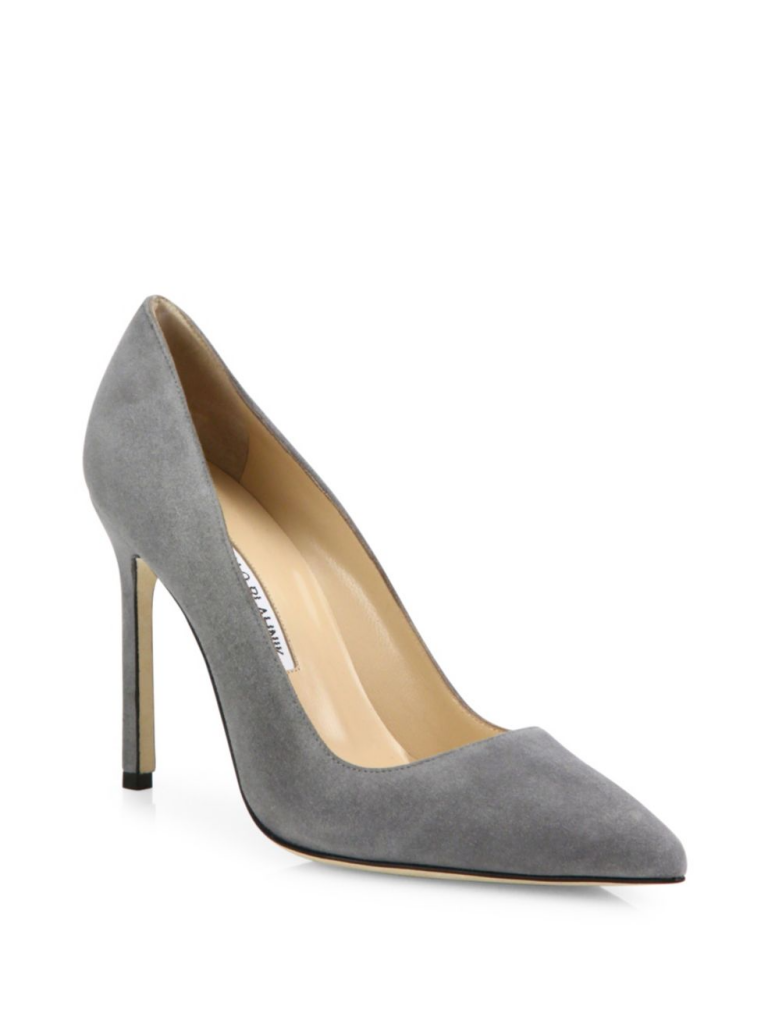 Manolo Blahnik BB pumps in grey