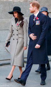 Meghan Markle and Prince Harry at the Anzac Day dawn service