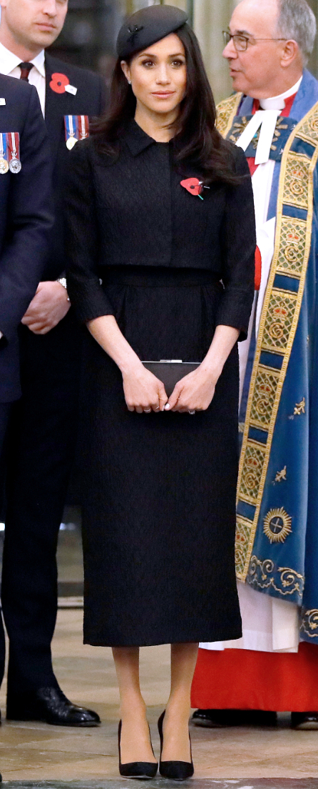 Meghan Markle wearing the Emilia Wickstead Kristie and Christian top and skirt