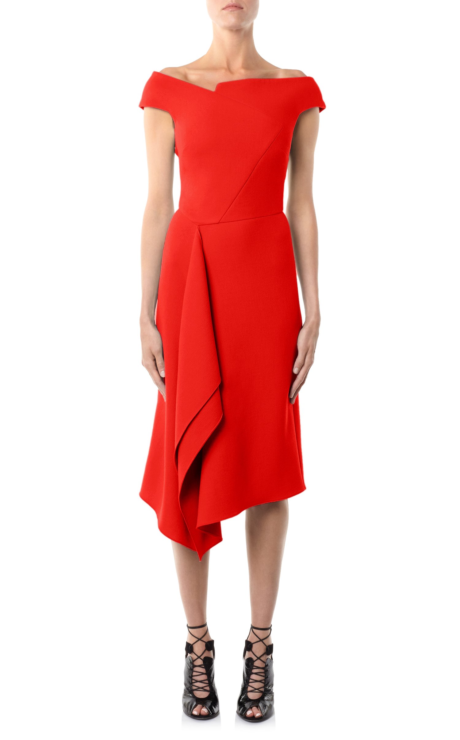 Roland Mouret Barwick dress in red