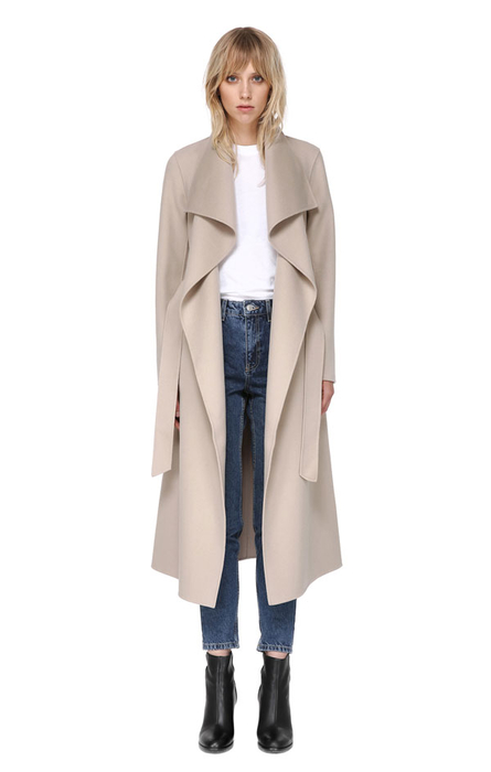 MACKAGE MAI coat in Sand (open)