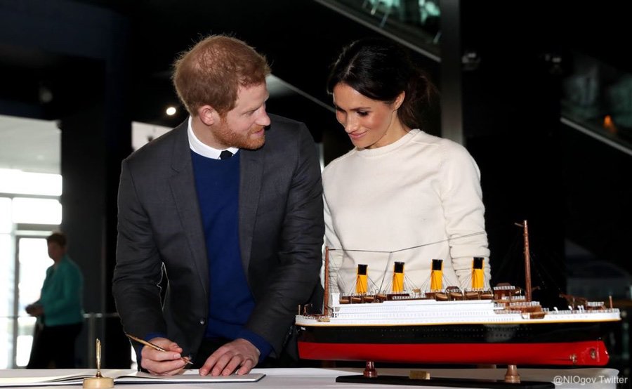 Meghan and Harry at Titanic