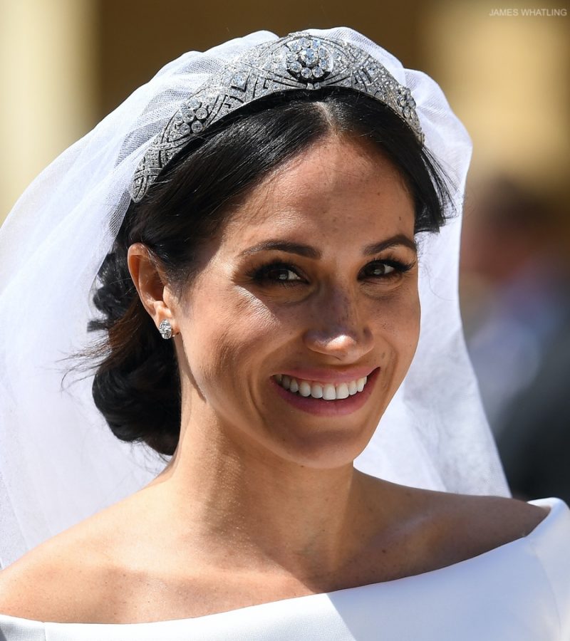Meghan Markle at her wedding to Prince Harry in May 2018